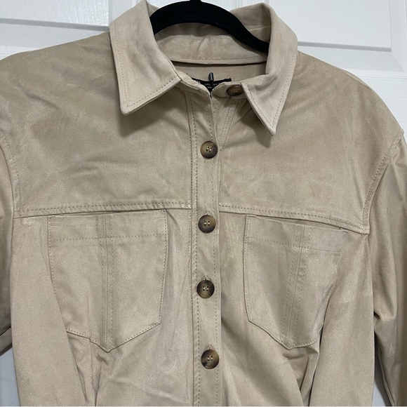 NWT ZARA SUEDE MINI DRESS - Picture 6 of 8